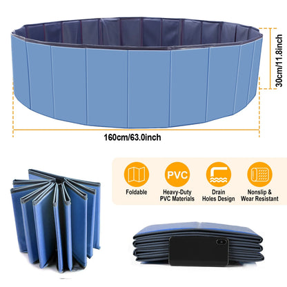 Foldable Pet Swimming Pool PVC Kiddie Baby Dog