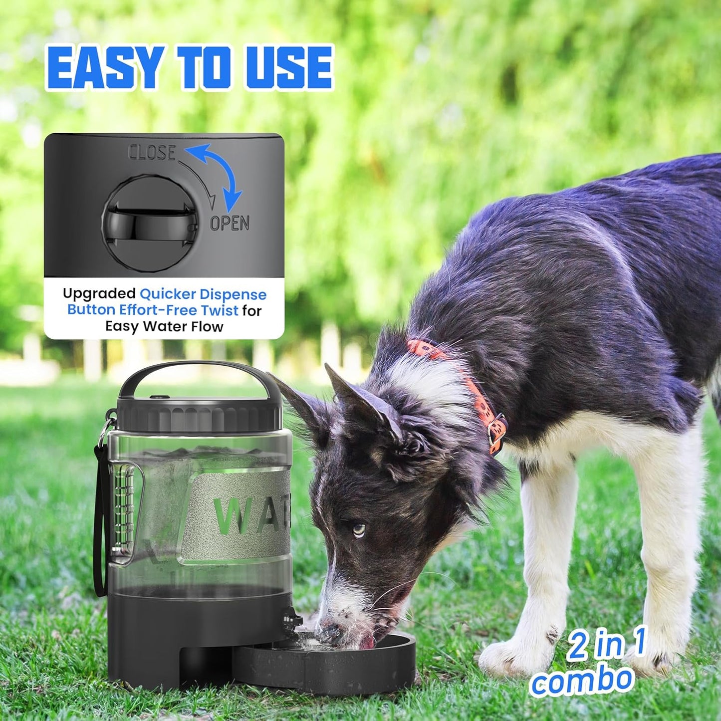95OZ Large Dog Travel Water Bottle